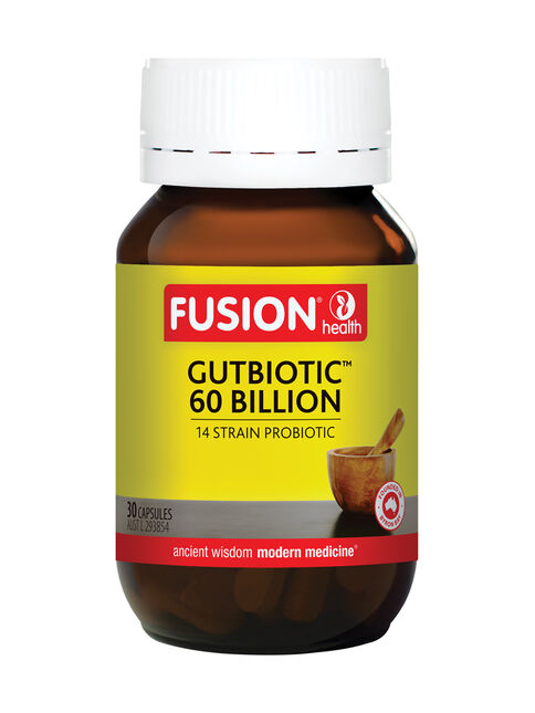 Fusion GutBiotic 60 Billion (30, 60 Vegetarian Capsules)