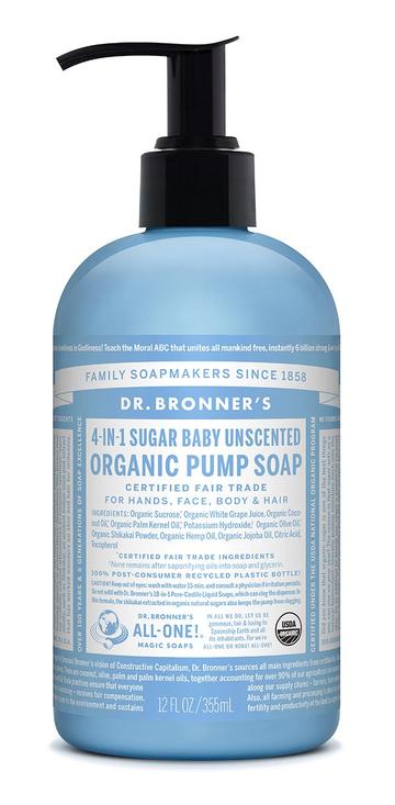 Baby Unscented Organic Pump Soap 710mL
