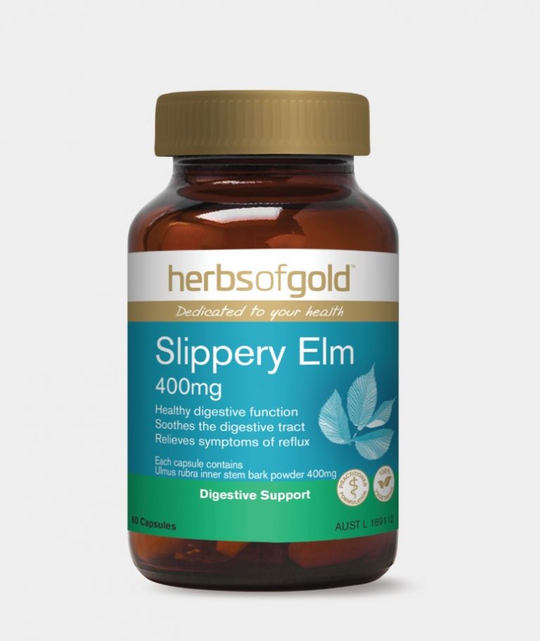 Herbs Of Gold Slippery Elm 60 Capsules Vitology